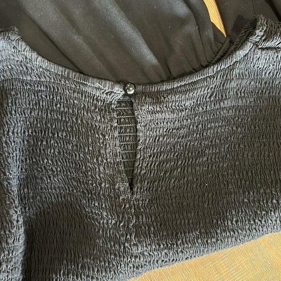 Casual Long Sleeve Crew Neck Dress Relaxed Fit Flowy Maxi Dress - Picture 5 of 5